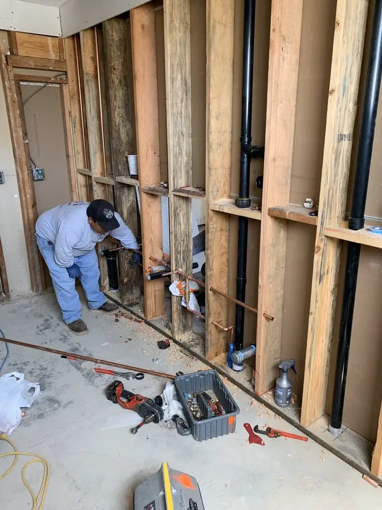 Commercial rough-in plumbing for Water Heater Replacement in Fountain View